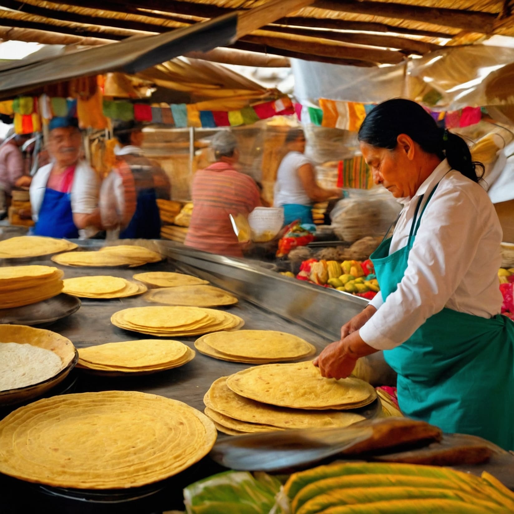 Barra de bar tradicional con taburetes y cafeteras